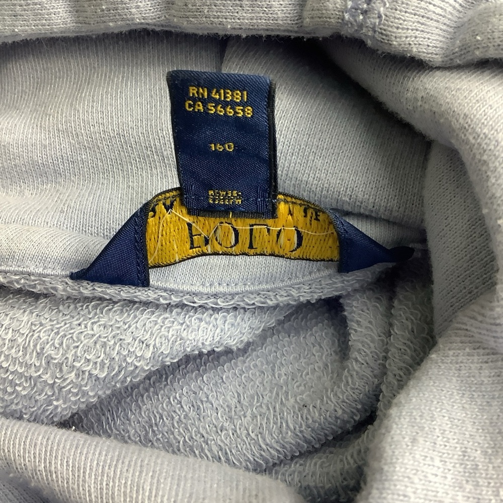 Polo Ralph Lauren Big Pony Sky Blue  Womens Hoodie Sz 16 - Picture 5 of 13